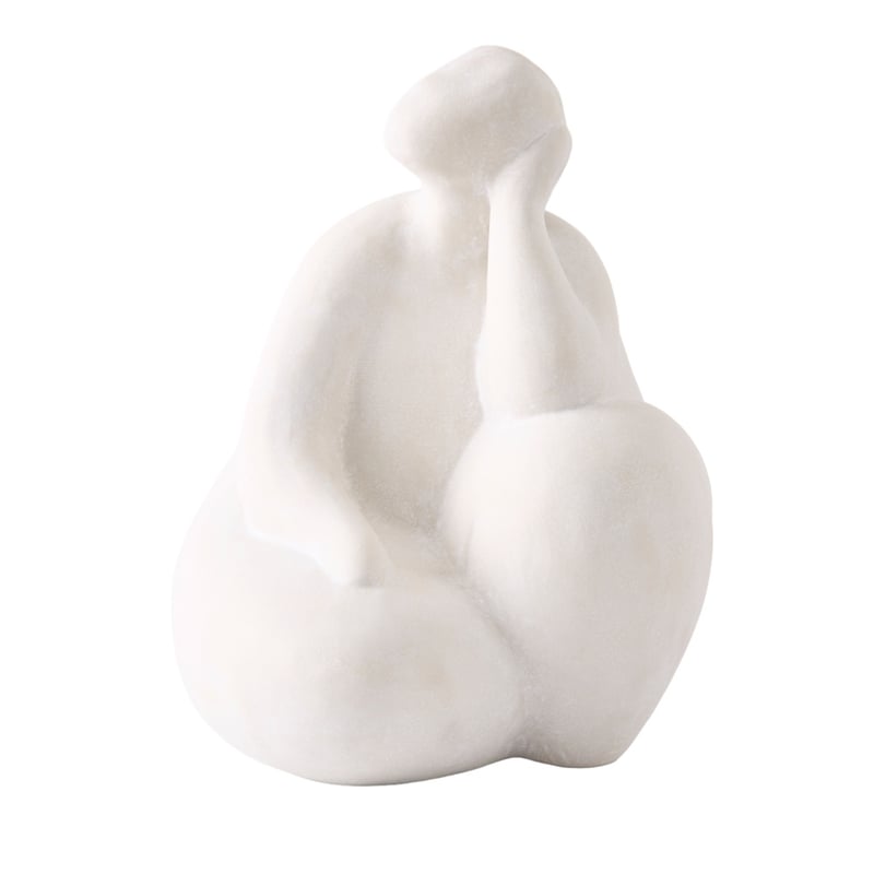 Thinking Off White Statue