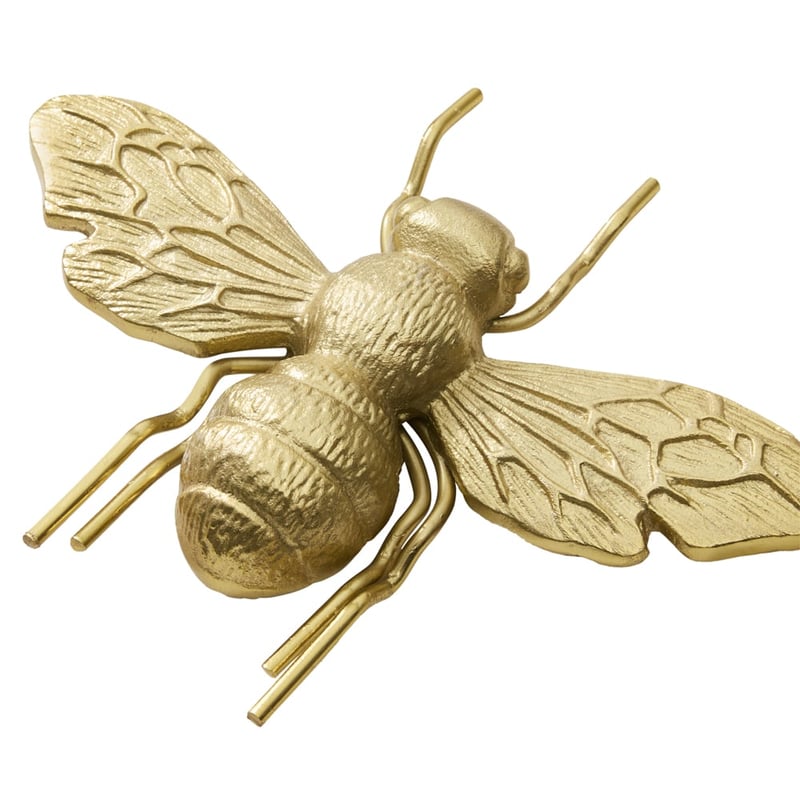 Brass Bee Shaped Wall Decor