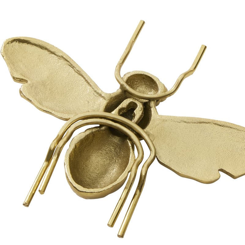 Brass Bee Shaped Wall Decor