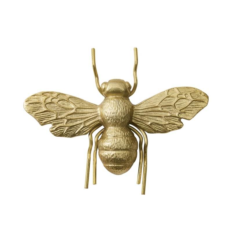 Brass Bee Shaped Wall Decor