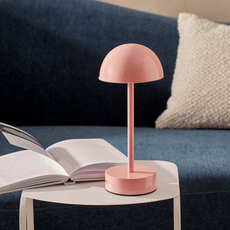 Marlo Pink USB Rechargeable Touch Table Light