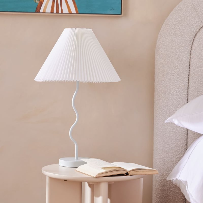 Catalina Light Aqua & Off White Table Light