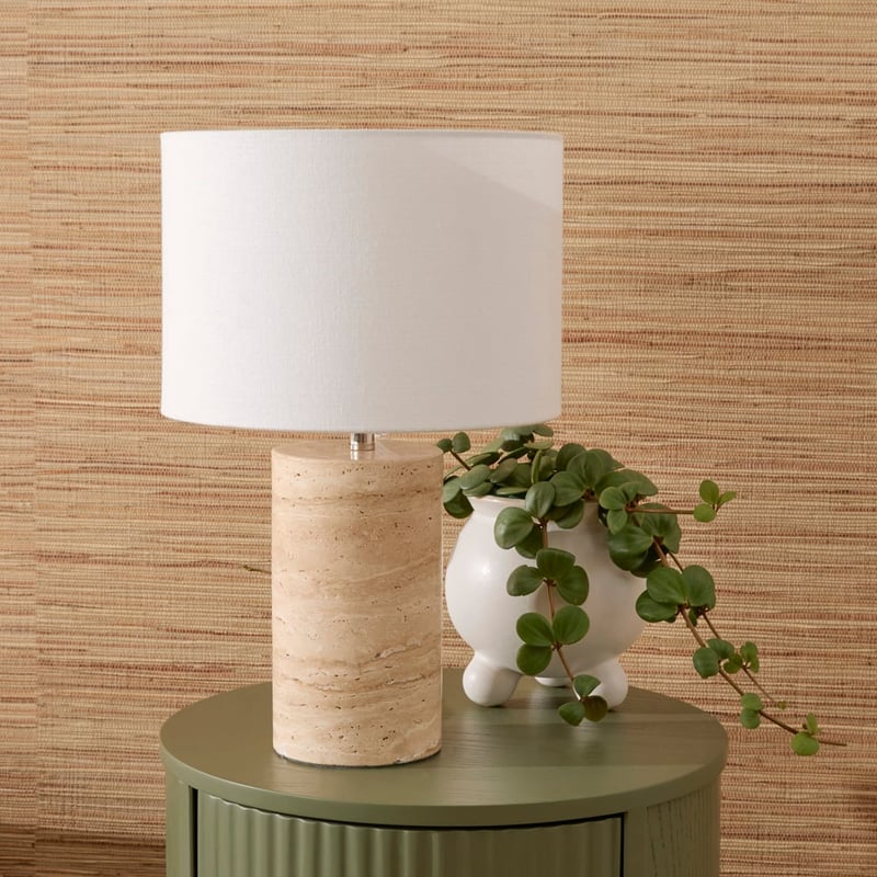 Travertine Table Light