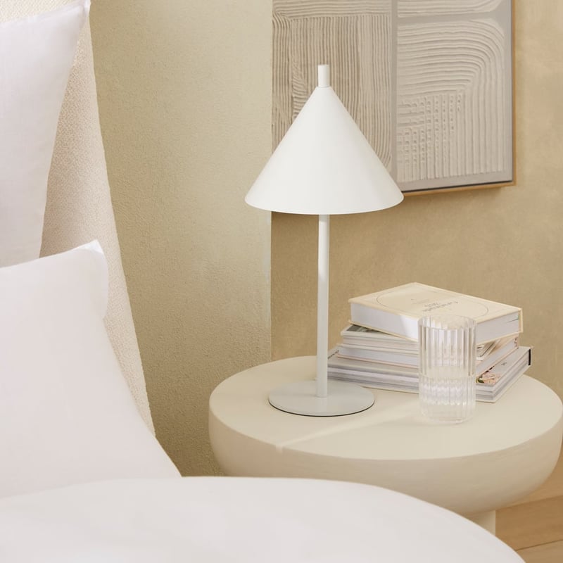 Hariette White Matte Table Light