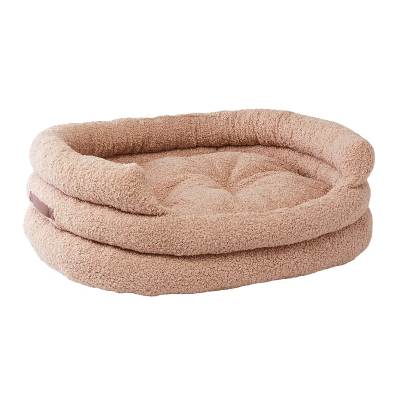 Ziggy Beige Sherpa Pet Bed
