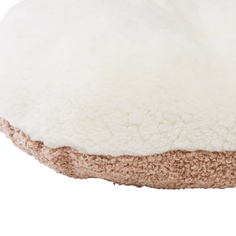 Ziggy Beige Sherpa Pet Bed