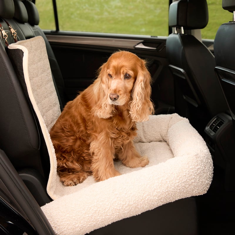 Maisy Cream Boucle Fold-Out Pet Bed