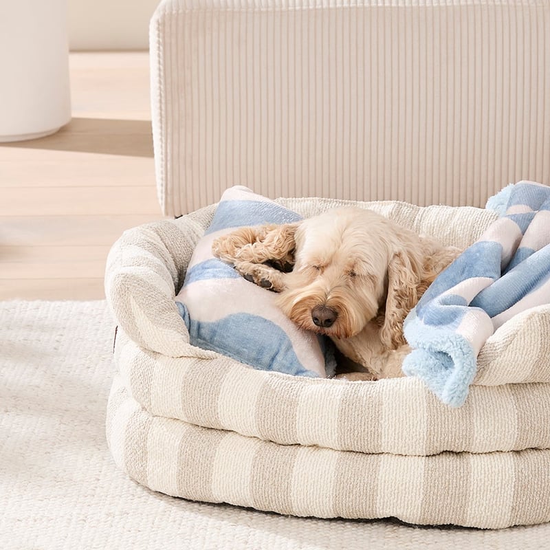 Maisy Blue Wave Pet Pillow