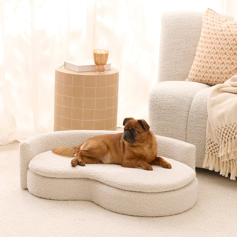 Harvey Cream Boucle Pet Bed
