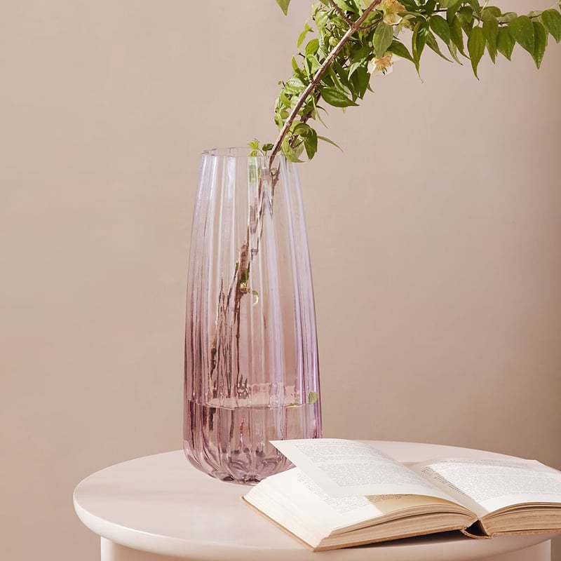 Lotus Gradient Pink Tall Vase