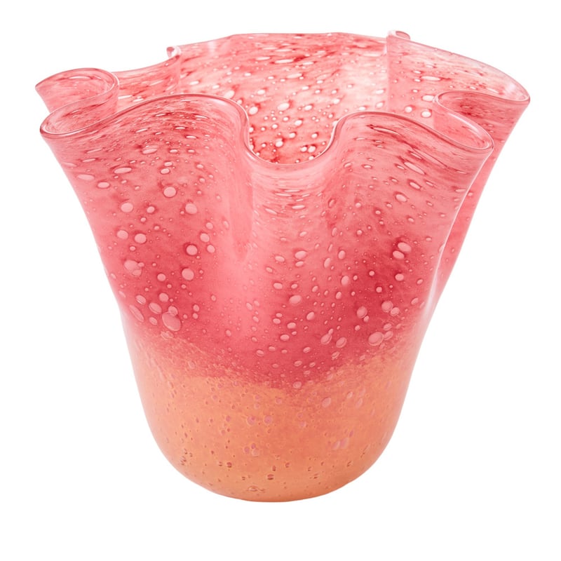 Fluted Ombre Blush Vase