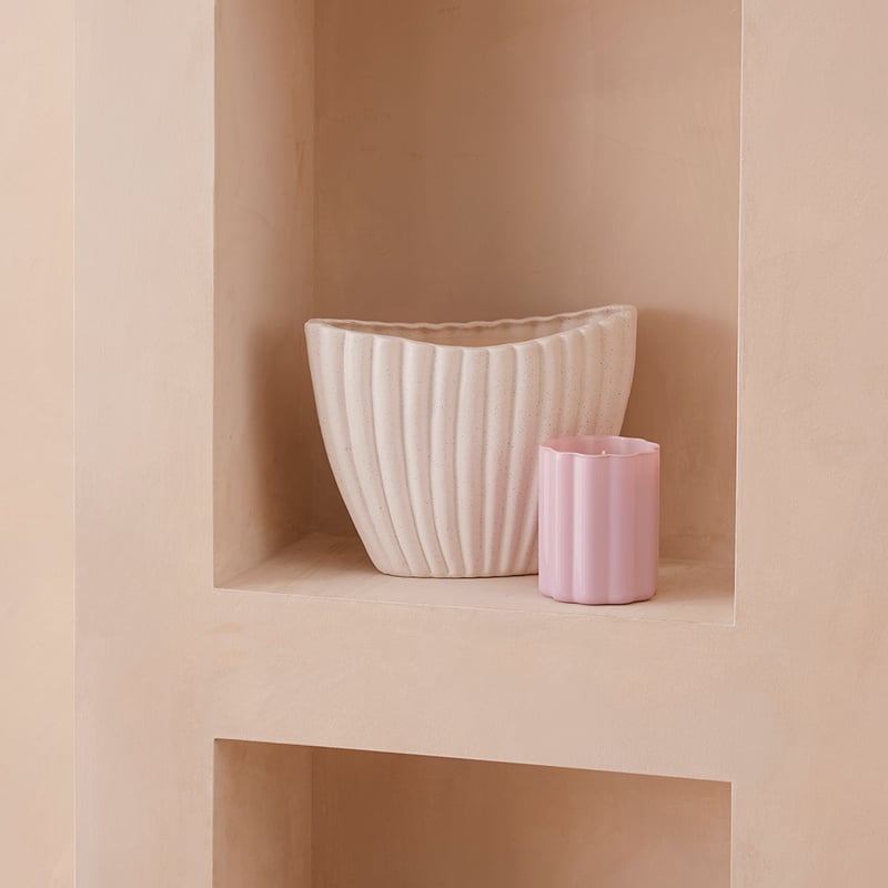 Milos Textured White Vase