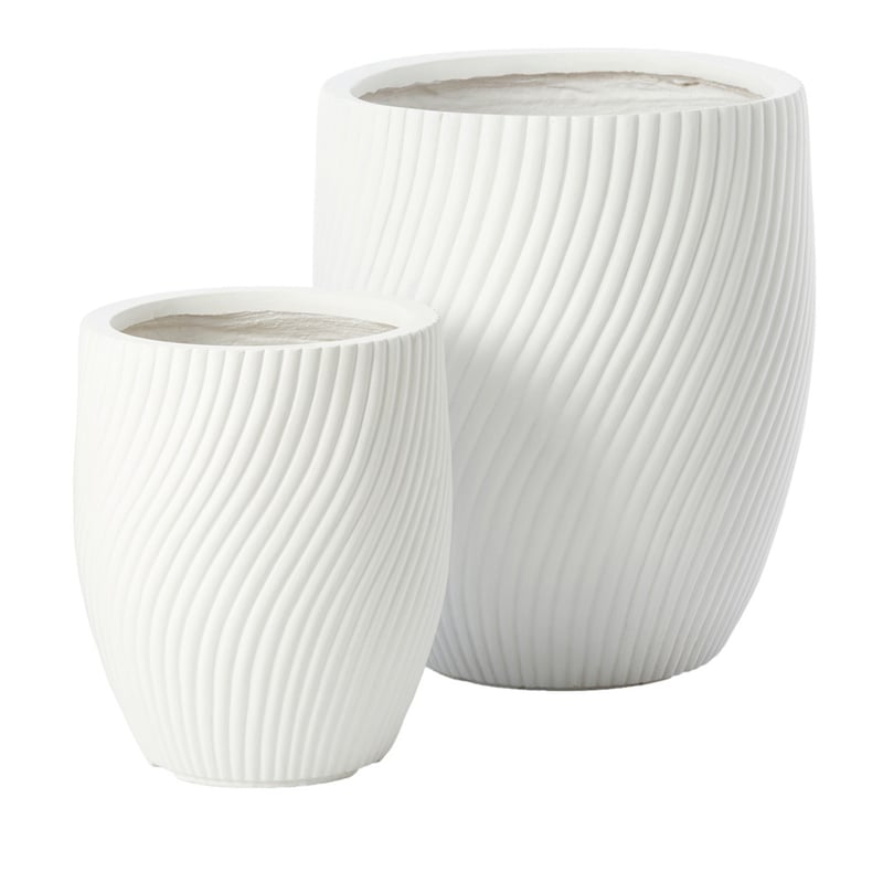 Burleigh White Twist Pot