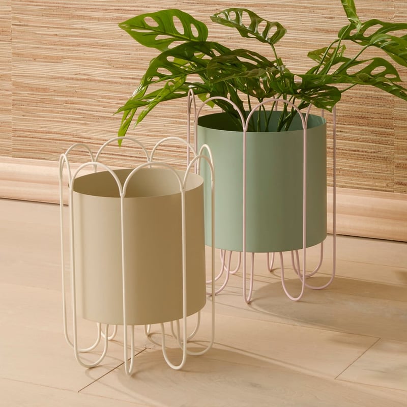 Colombo Taupe & Off White Plant Stand