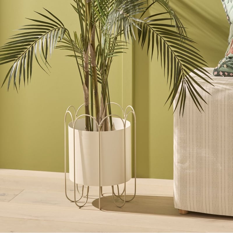 Colombo Off White & Taupe Plant Stand