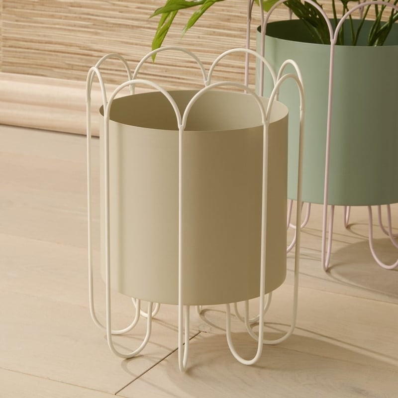 Colombo Taupe & Off White Plant Stand