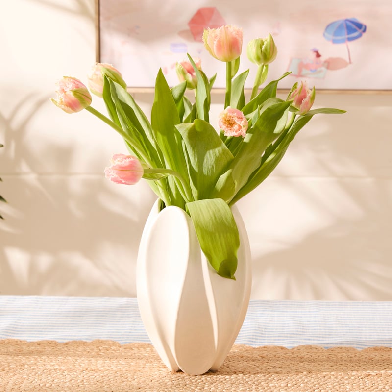 Palm Springs Off White Vase
