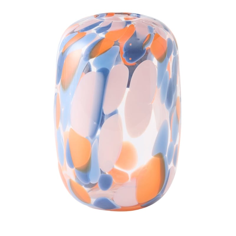 Colour Red & Blue Dot Vase