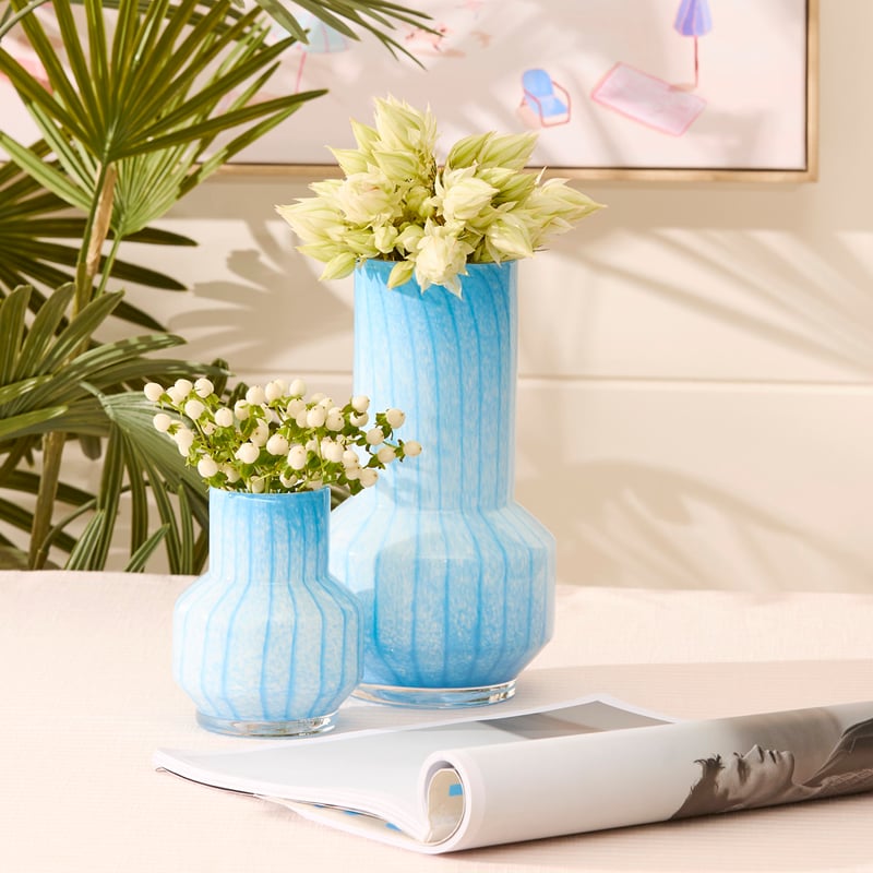 Skye Blues Stripe Vase