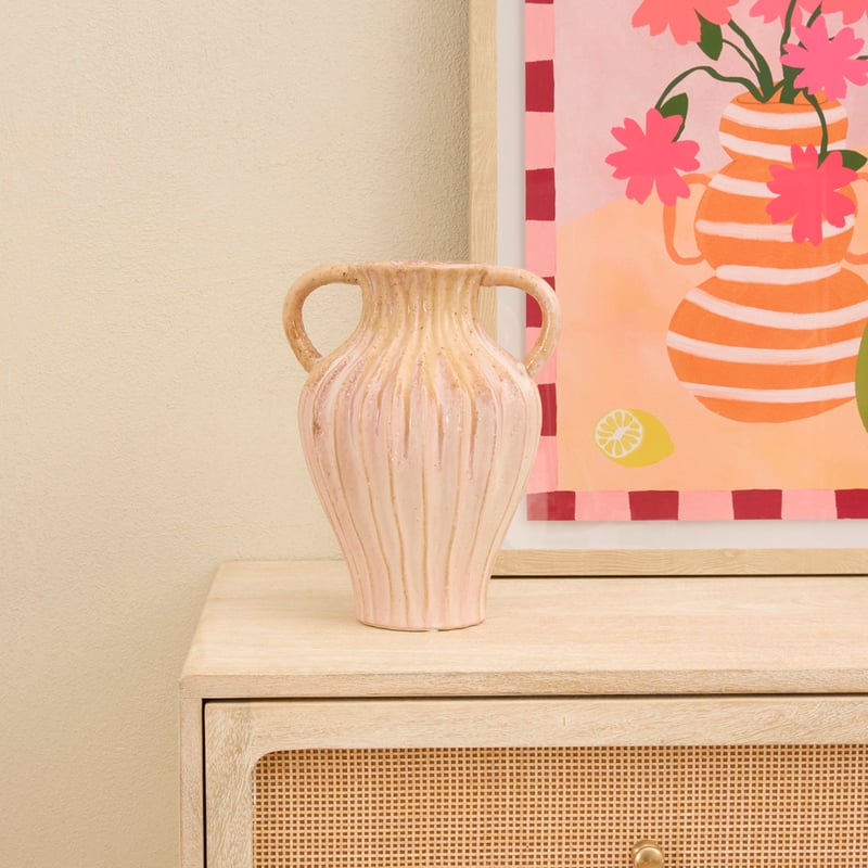 Alegra Pink Short Vase