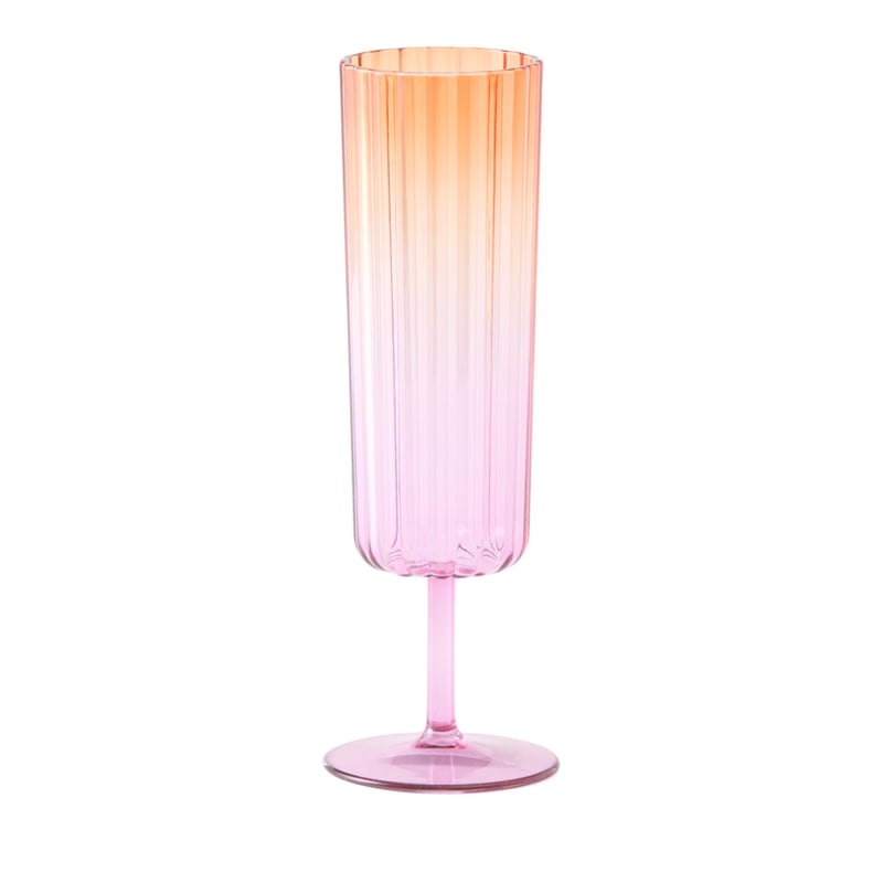 Positano Purple & Orange Champagne Glass
