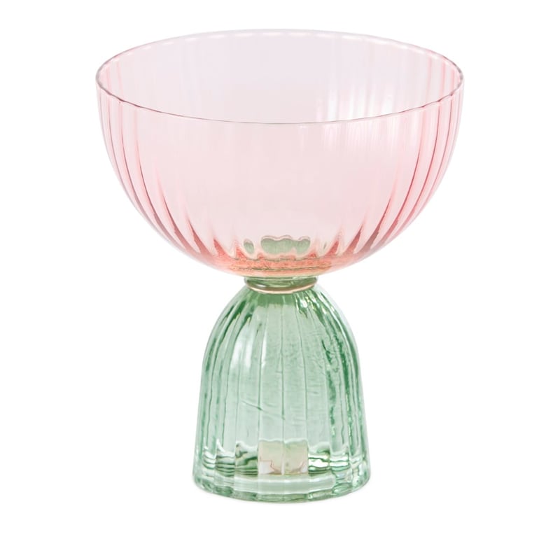 Bardot Pink & Green Coupe Glass Pack of 2