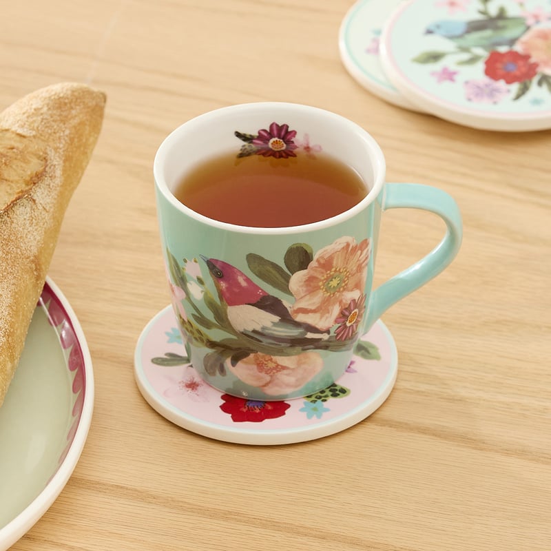 Winter Berry Bird Blue Bird Mug