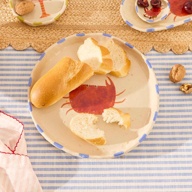 Under The Sea Crab Round Platter