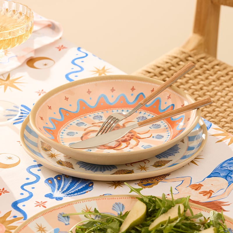 La Sirena Crab Melamine Dinner Bowl