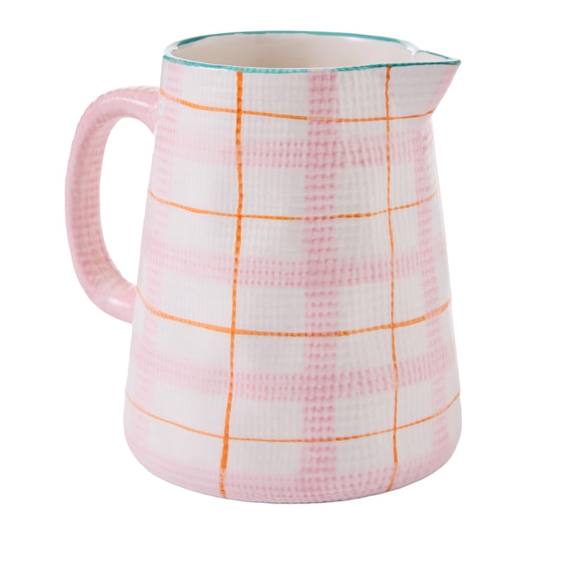 Edie Pink Check Jug