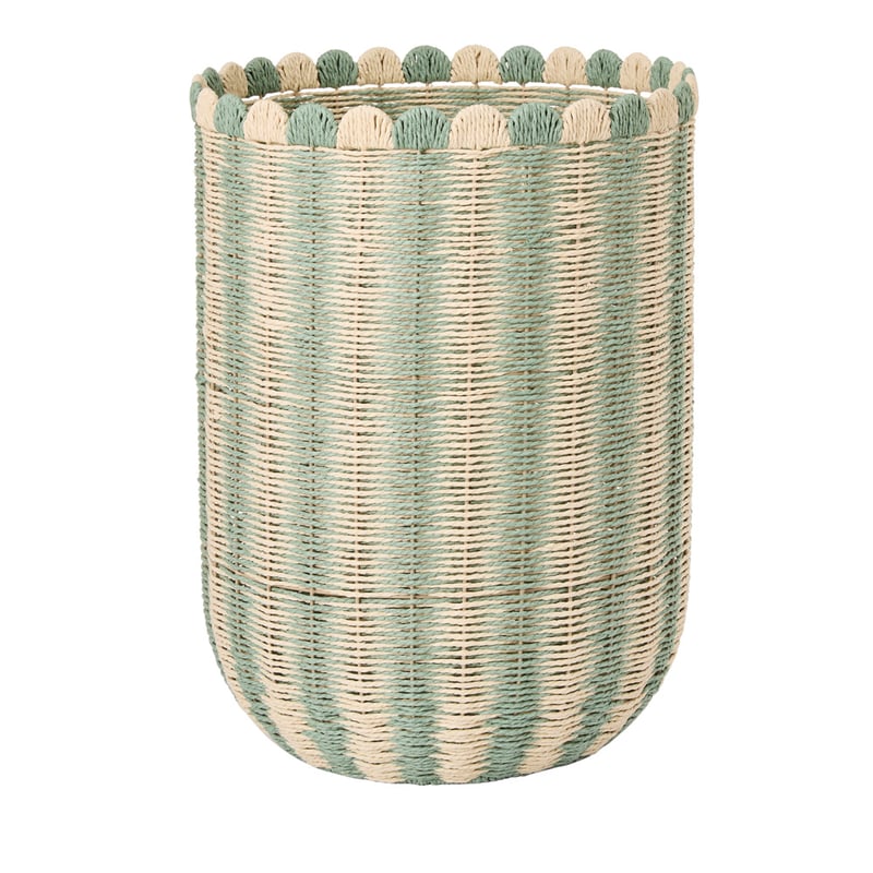 La Fiesta Sage & Natural Laundry Basket