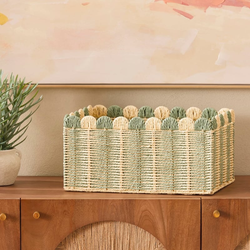 La Fiesta Sage & Natural Storage Baskets