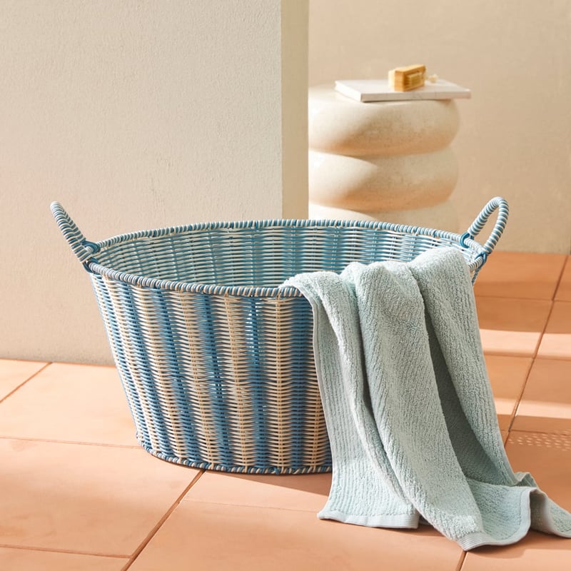 Rye Blue Wash Basket