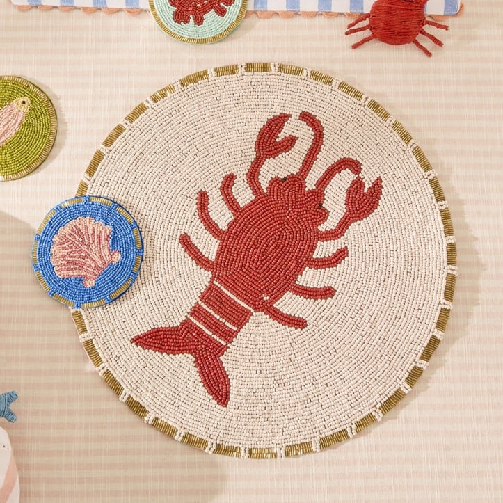 Fiesta Lobster Beaded Placemat