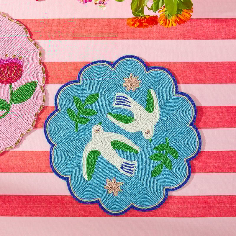 Fiesta C'est La Vie Beaded Placemat