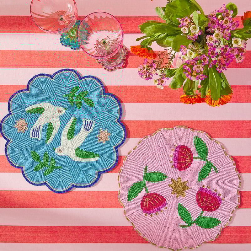 Fiesta C'est La Vie Beaded Placemat