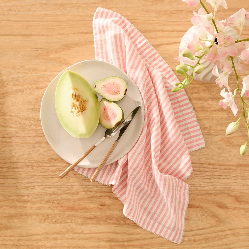Seville Pink Stripe Napkins Pack of 2
