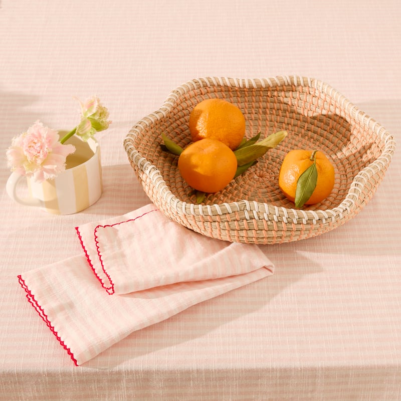 Seville Rose Stripe Tablecloth