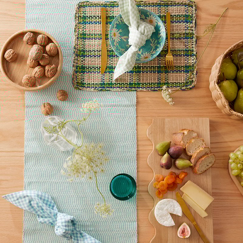 Malta Green Gingham Placemat