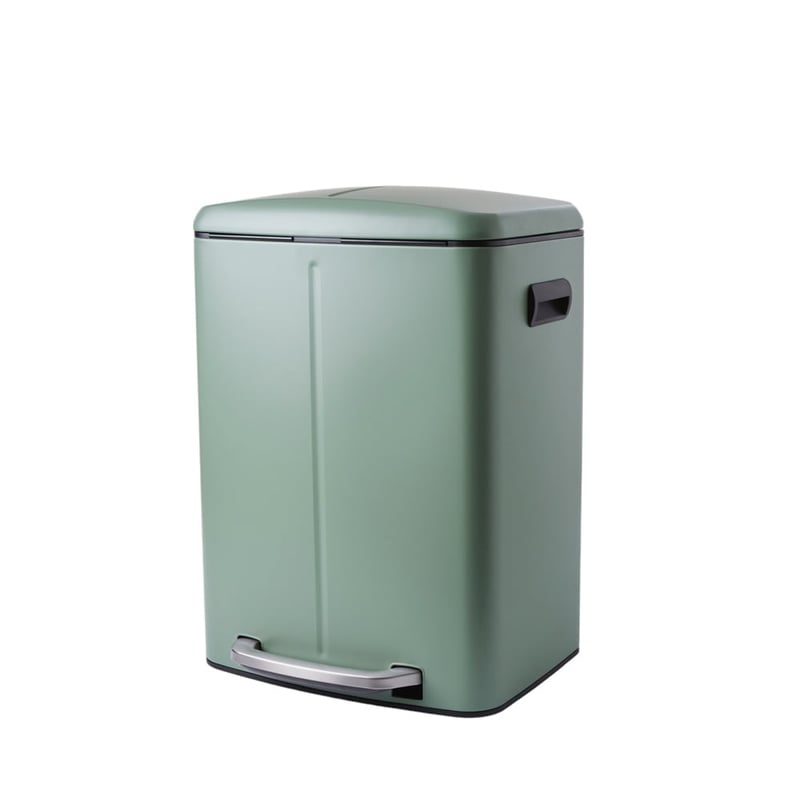 Retro Green Double Kitchen Bin