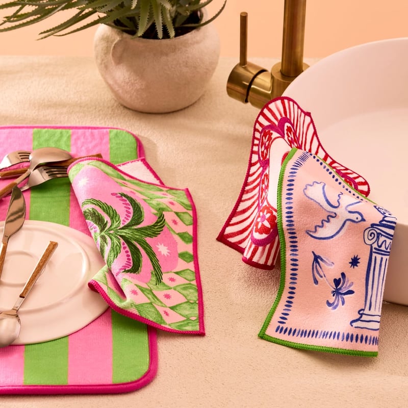 Adeline Fiesta Microfibre Washcloths Pack of 3