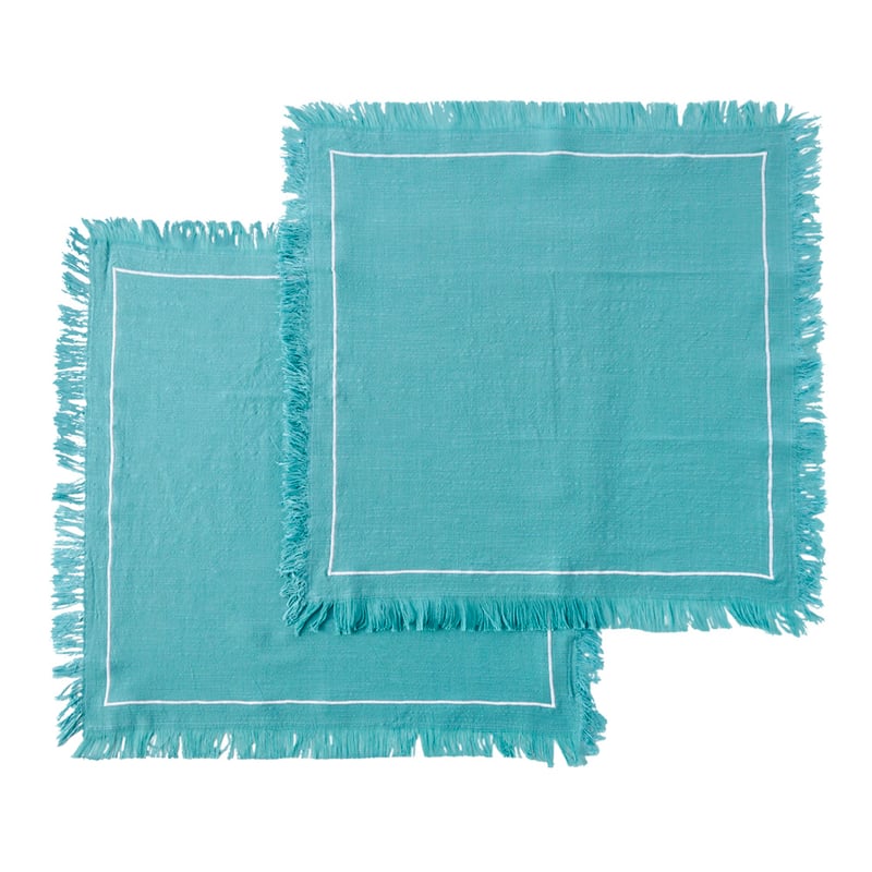 Kingston Aquamarine Linen Napkins Pack of 2