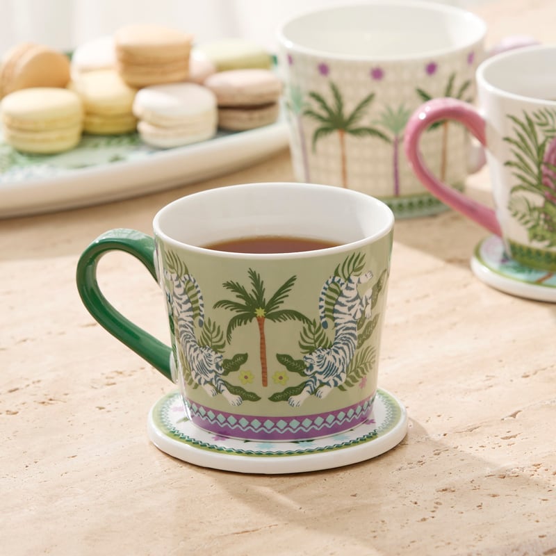 Adira Green Tiger Mug