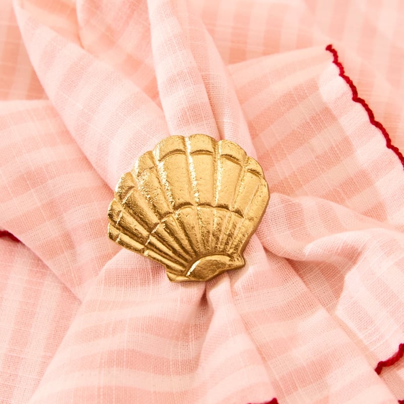 Monaco Gold Shell Napkin Ring
