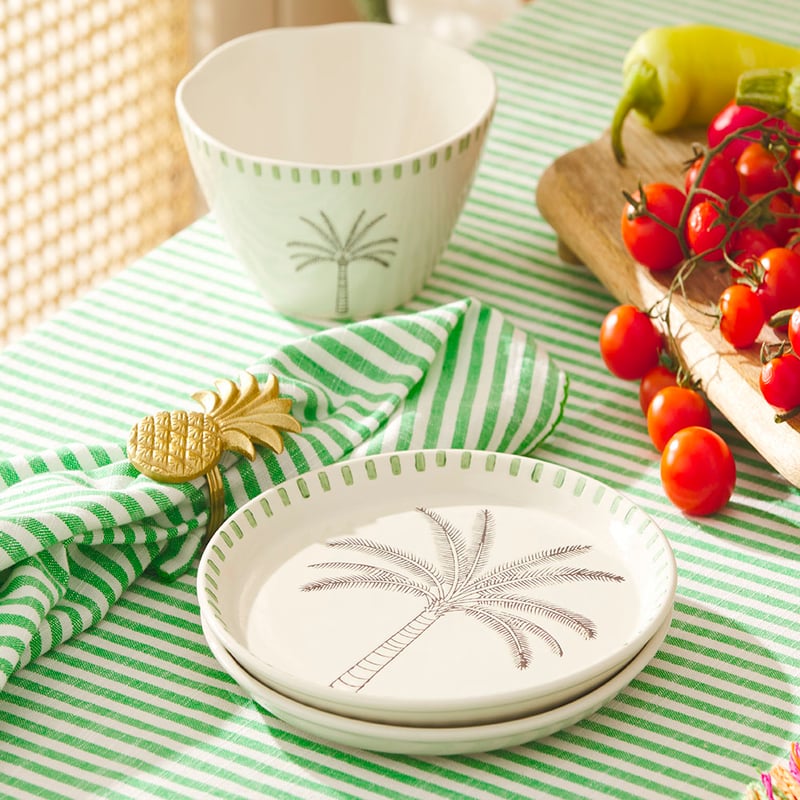 Palm White Side Plate