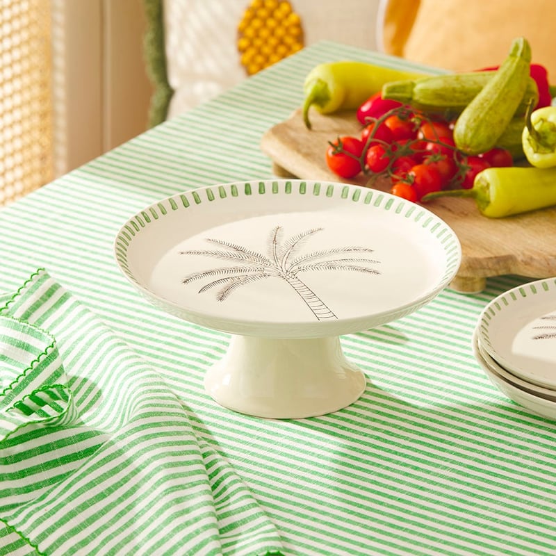 Palm White Cake Stand