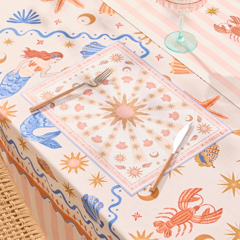 La Sirena Clay Paper Placemat Pack of 50