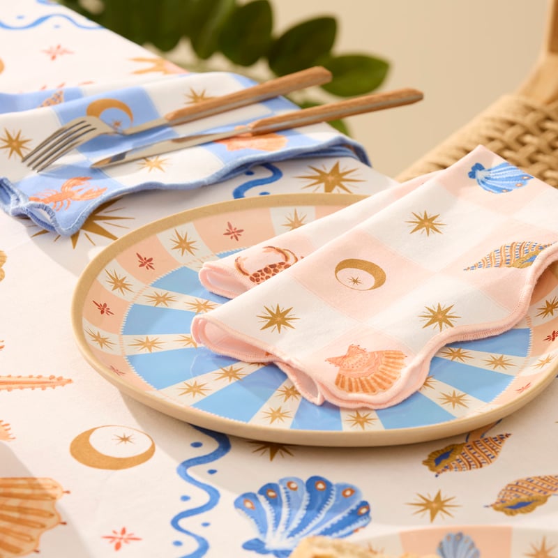 La Sirena Checkerboard Napkins Pack of 2