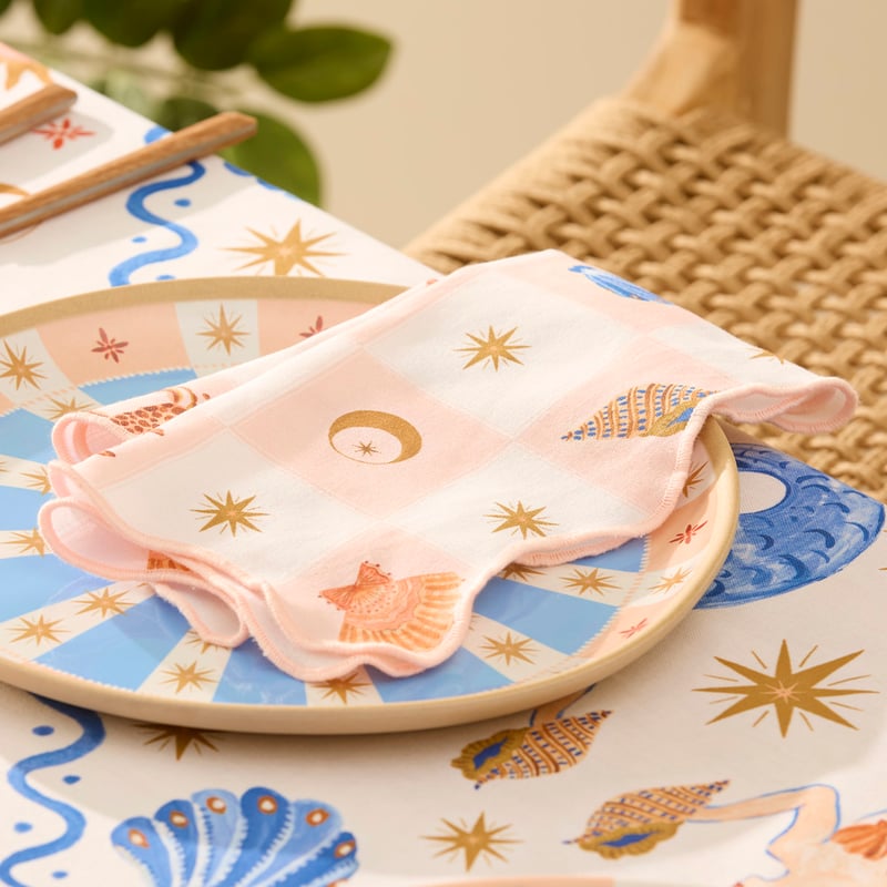 La Sirena Checkerboard Napkins Pack of 2