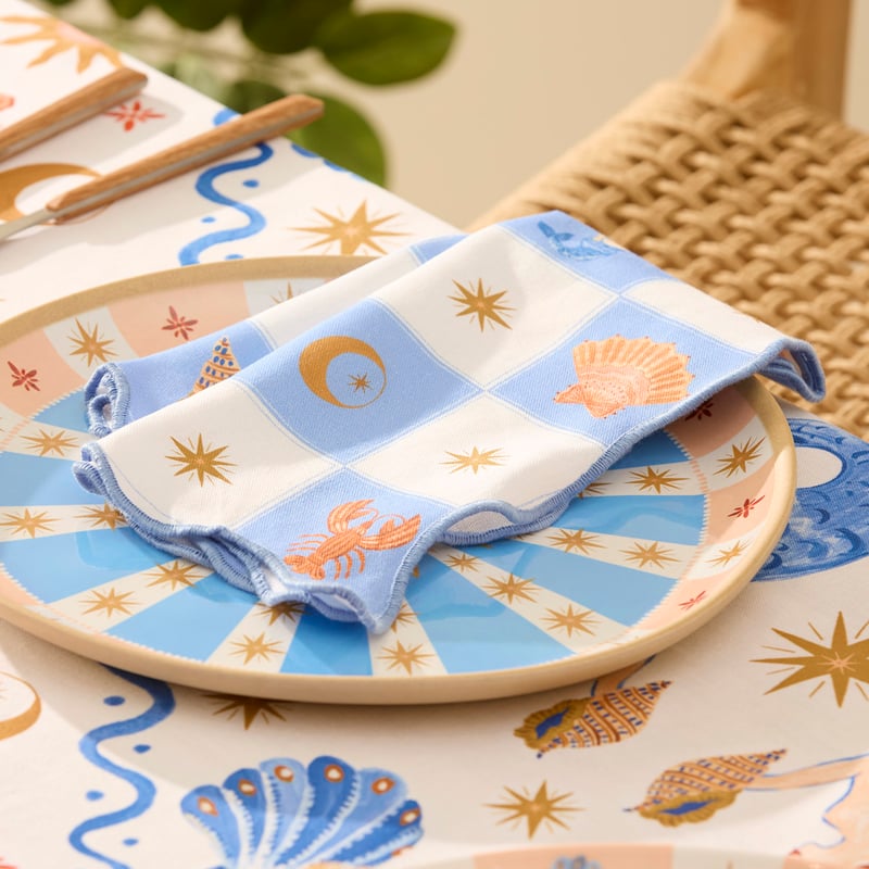 La Sirena Checkerboard Napkins Pack of 2